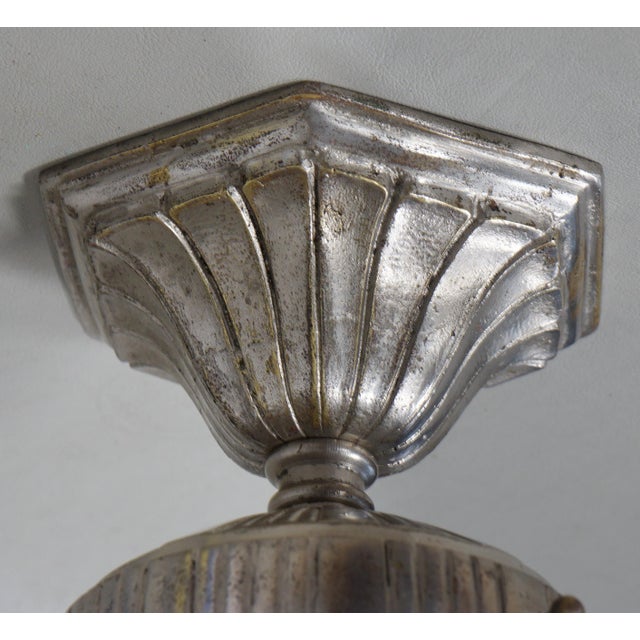 French Art Deco Flush Mount by Hettier & Vincent - 1930 France For Sale - Image 9 of 10