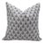 Fabdivine Block Print Decorative Throw Pillow Cover Thick Linen 24x24 Inch Kanak Buti For Sale
