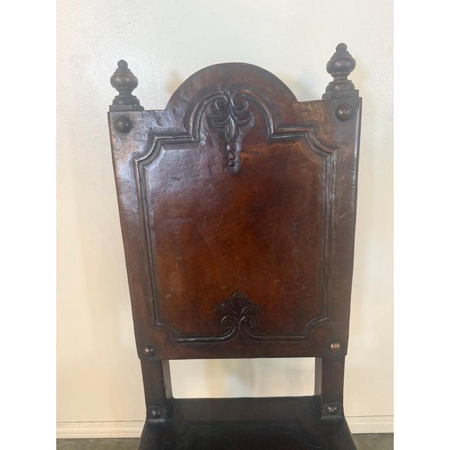 Early 20th Century Set of Eight Spanish Renaissance Revival Dining Chairs For Sale - Image 5 of 14