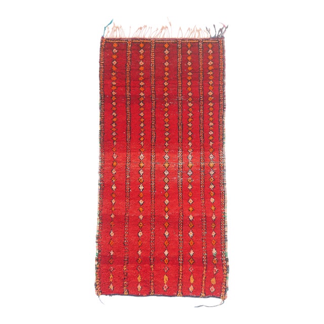 Vintage Boujad Moroccan Rug, 02'08 X 05'05 For Sale