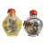 Pair of Early 20th Century Reverse Painted Chinese Snuff Bottles For Sale