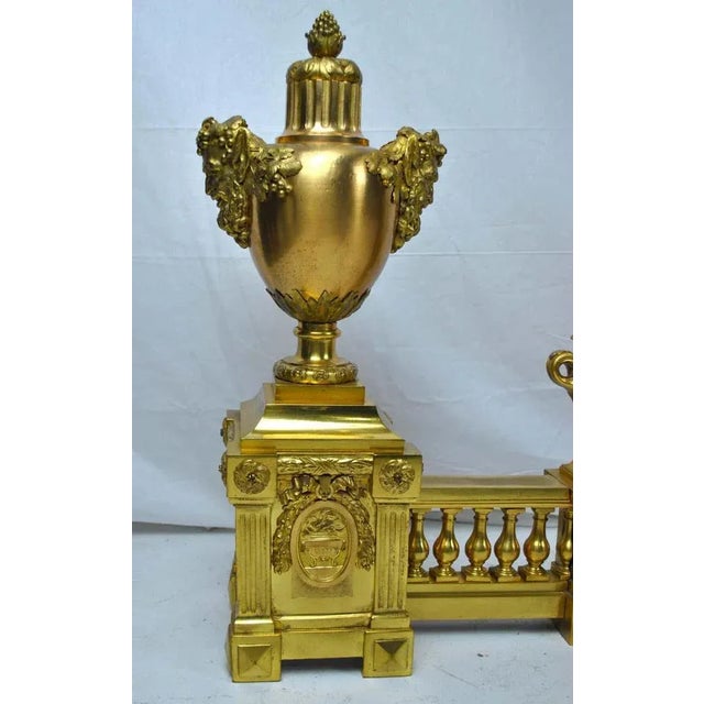 Large 19th Century French Ormolu on Brass Fire Fender For Sale - Image 3 of 5