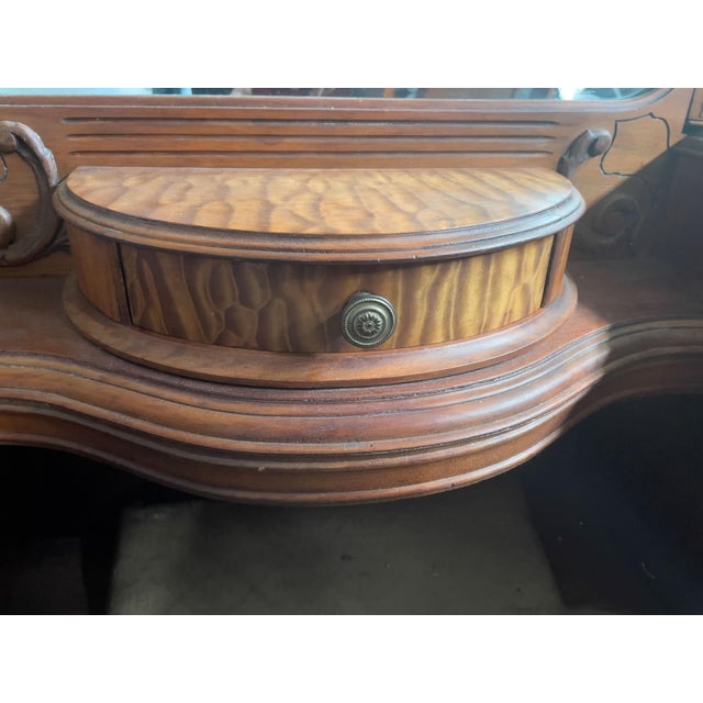 Antique Art Deco Princess Dresser Vanity For Sale - Image 11 of 11