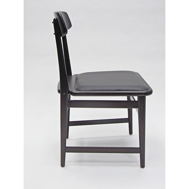 Dining Chairs in Cherry & Leather by Sergio Rodrigues for Lin Brazil, 2010, Set of 5 For Sale - Image 6 of 18