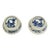 Chinese Blue & White Porcelain Salt Cellars by Kangxi, Set of 2 For Sale