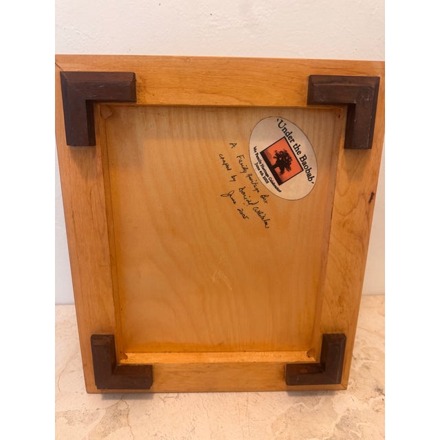 2000 - 2009 David Whitaker Handmade Wooden Heritage Box, 2005, Figured Maple & Walnut Storage Box With Removable Tray For Sale - Image 5 of 12
