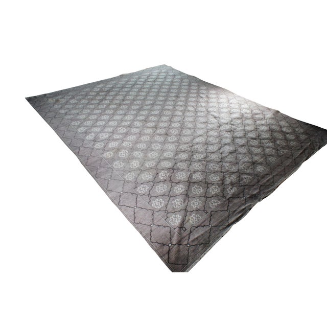 Moroccan Late 20th Century Jd Staron Luxury Broadloom Tufted Geometric Area Rug Mat Carpet 12' X 15' For Sale - Image 3 of 13