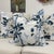 Blue Indigo, Blue & White Floral Linen Pillows Set/4 For Sale - Image 8 of 9