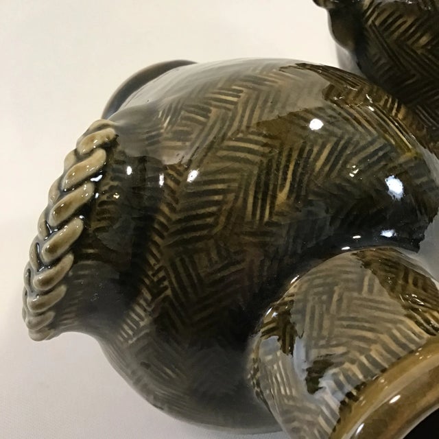 1990’s Thai Celadon Urn Vases in English Jade Glaze - a Pair For Sale - Image 9 of 12