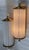 Pair Skyscraper Vintage Art deco light Old Lamp Wall Sconces Fixture Brass & Milk Glass Rod Ship Light Excellent Working...