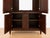 Harden Furniture Vintage Harden Cherry Armoire Cabinet | Traditional Entertainment Wardrobe Storage Cabinet | Brass Hardware For Sale - Image 4 of 6