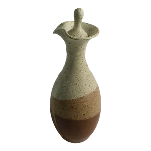 Sculptural Organic Moder Art Pottery Carafe by Wagner Village Potter