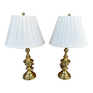 Pair of Brass Stiffel Table Lamps For Sale
