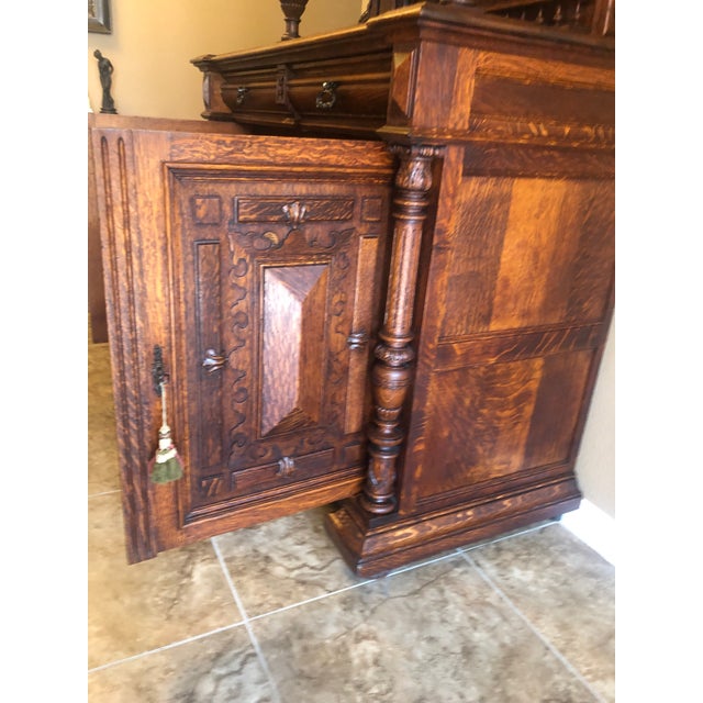 Wood Late 19th Century Antique Chippendale Hutch! Stunning Antique! For Sale - Image 7 of 12