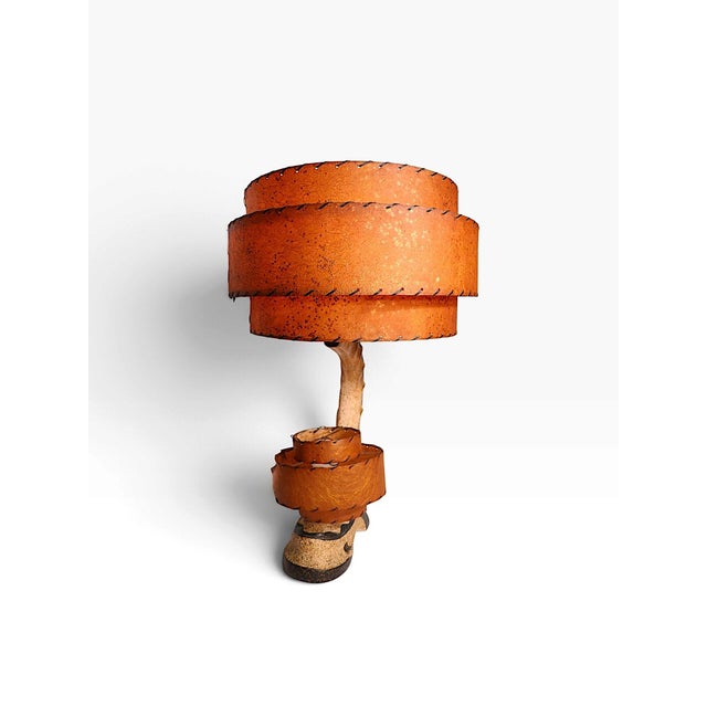 1950s Mid-Century Modern Plaster Table Lamp For Sale - Image 15 of 16
