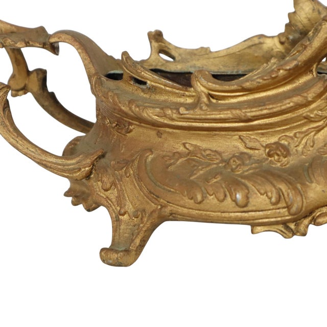 Metal Early 20th Century Rococo-Style Gilt Jardinière Flower Planter For Sale - Image 7 of 18