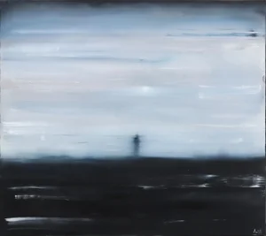 "Still Moving Forward" Contemporary Abstract Oil Painting by Mark Acetelli