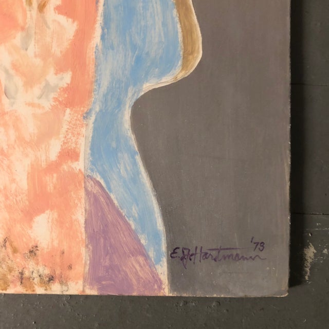 Original painting on foam core signed bottom right 14 x 22.5 unframed