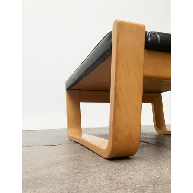 Mid-Century Finnish Pulkka Lounge Chair Stool by Ilmari Lappalainen for Asko For Sale - Image 10 of 18