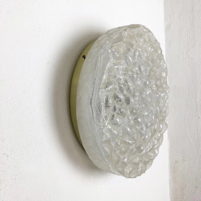 Vintage Glass and Metal Bubble Sconce from Doria Leuchten For Sale - Image 6 of 14