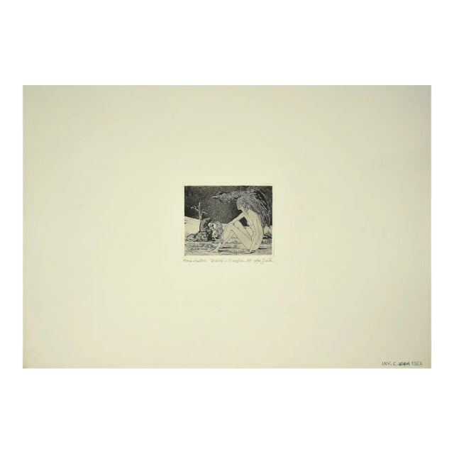 Leo Guida, The Sibyl and the Border, Original Etching, 1970 For Sale