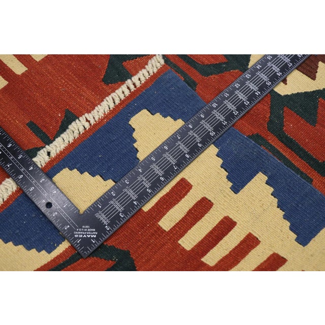 Late 20th Century Vintage Persian Shiraz Kilim Rug - 02'11 X 03'09 For Sale - Image 5 of 9