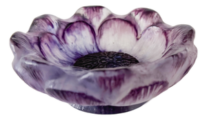 Purple Glass Open Flower Bowl by Gabriel Argy Rousseau, 1924
