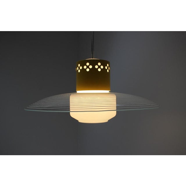 Mid-Century Glass Pendant, 1970s For Sale - Image 9 of 15