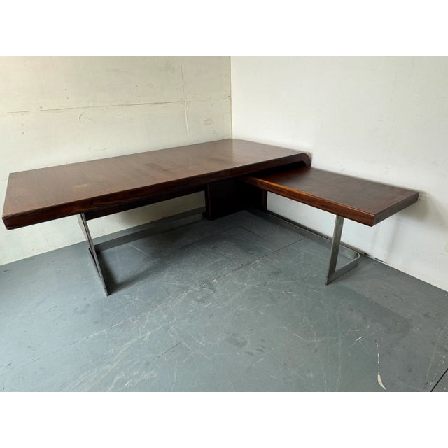 Mid-Century Danish Modernist Executive Desk by Posborg & Meyhoff for Sibast, 1970s, Set of 2 For Sale - Image 13 of 18