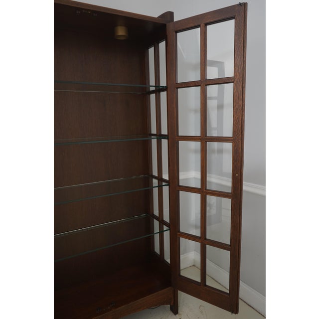 2000 - 2009 Stickley Mission Oak Arts & Crafts Bookcase For Sale - Image 5 of 17