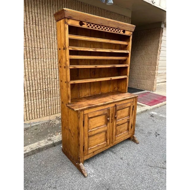 Antique Irish Yellow Pine Hutch Cabinet, Circa 1860s For Sale - Image 4 of 10