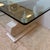 Glass Kreiss Double Pedestal + Beveled Glass Top Dining Table For Sale - Image 7 of 11