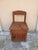 Small Rustic Work Chair in Chestnut Wood For Sale - Image 6 of 6