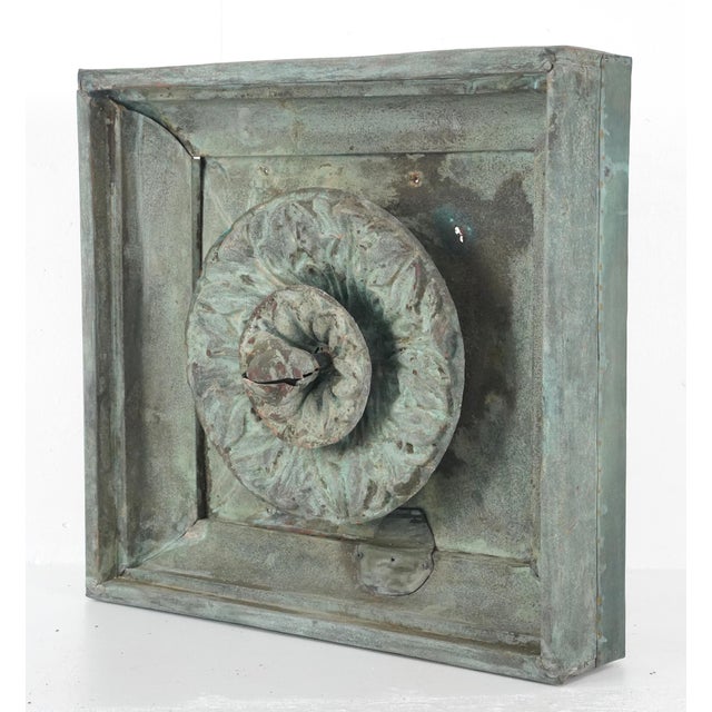 Early 20th Century Copper Architectural Rosette Element For Sale - Image 11 of 16