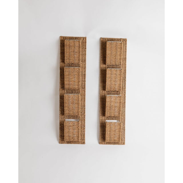 Vintage Rattan Magazine Racks, Italy, 1980s, Set of 2 For Sale - Image 11 of 11