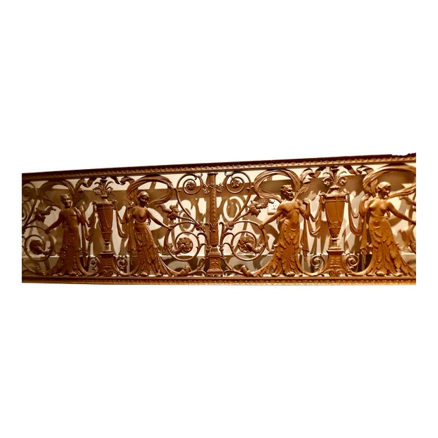 Early American Bronze Screen 8.5 Feet Long For Sale
