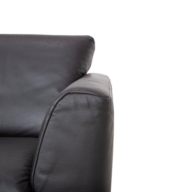 250 Leather Armchair Black by Rolf Benz For Sale - Image 6 of 14