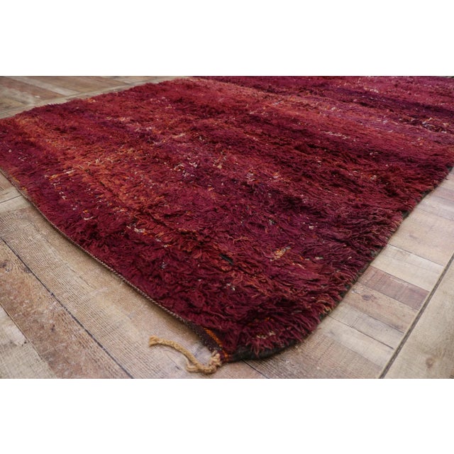 Vintage Berber Beni M'Guild Moroccan Rug - 07'00 X 11'04 For Sale In Dallas - Image 6 of 9