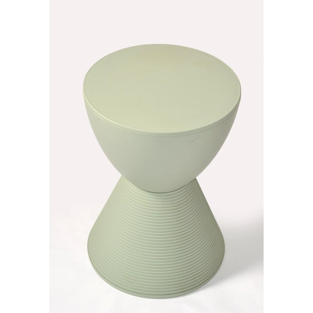 1980s Vintage Philippe Starck Attributed Prince Aha Stool Kartell Fennel Green Mid-Century Modern For Sale - Image 5 of 12