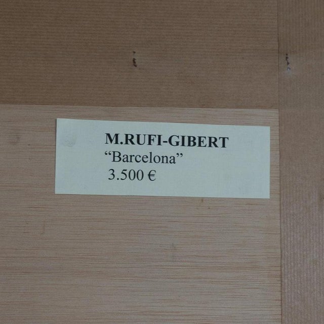 Manuel Rufi Gibert, Geometric Abstraction, Oil Painting For Sale - Image 7 of 8