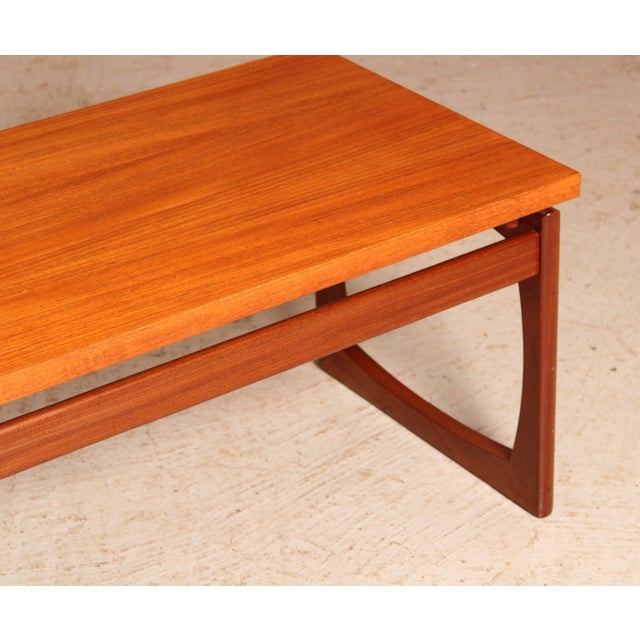 Long Mid-Century Quadrille Coffee Table in Teak from G-Plan, 1960s For Sale - Image 4 of 10