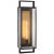 Halle Large Narrow Wall Lantern in Aged Iron with Clear Glass Designer: Ian K. Fowler Height: 26" Extension: 7.25"...