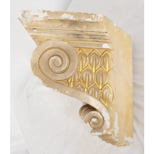 Mid 20th Century 20th Century Decorative Neoclassical Plaster Corbel or Corner Shelf For Sale - Image 5 of 13