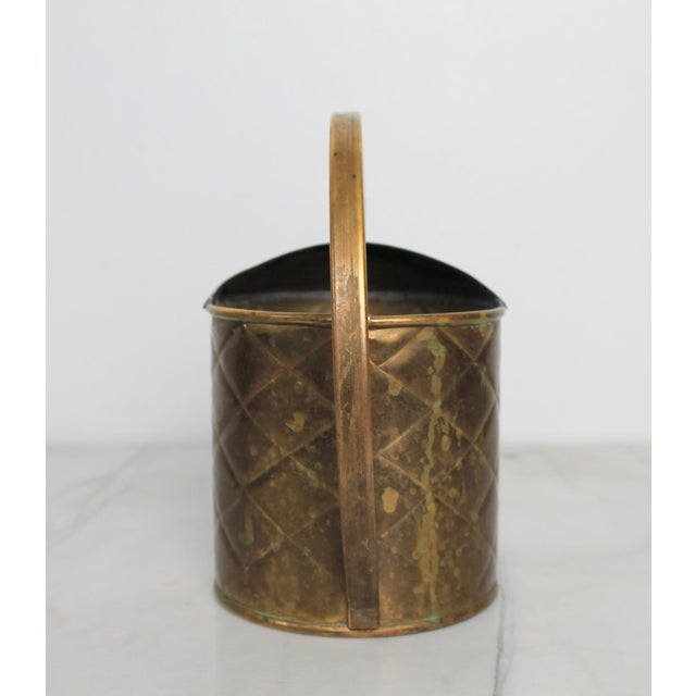 Vintage English Brass Watering Can For Sale In Milwaukee - Image 6 of 11