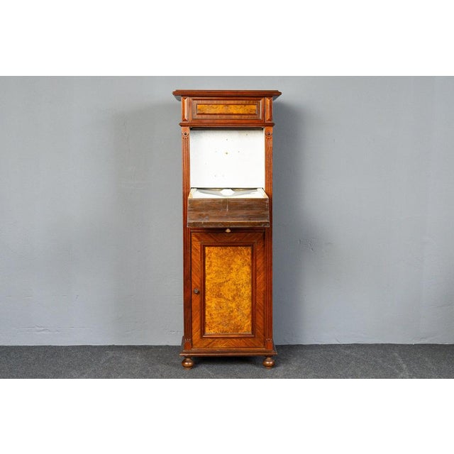 Vintage Brown Wash Cabinet For Sale - Image 4 of 17