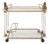 Vintage Italian Serving Trolley in Brass, 1970s For Sale