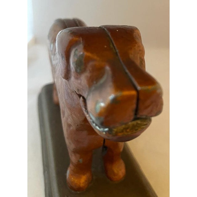 Mid 20th Century Mid 20th Century Vintage "Old Dog Tray" Cast Aluminum Dog Nutcracker For Sale - Image 5 of 9