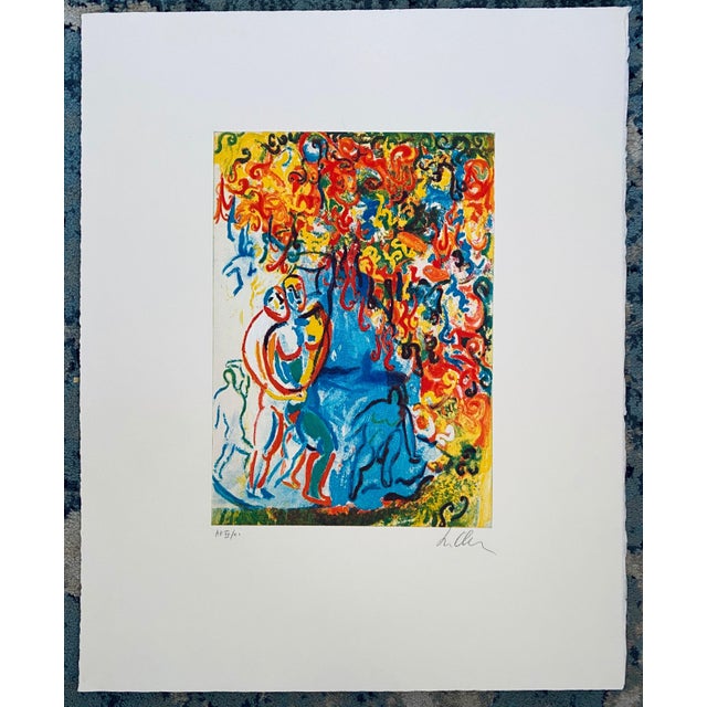 Blue Sandro Chia, Lithograph Italian Post Modernist Figurative Pop Art For Sale - Image 8 of 8