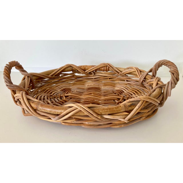 Boho Chic Oval Wicker Tray. Perfect for Coffee in Bed . Add some Boho Chic Style to your home.
