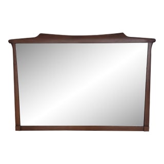 Vintage White Pine Furniture Wall Mirror For Sale